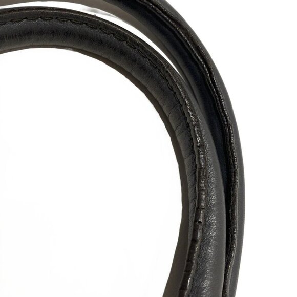 Auth FURLA - Dark Gray Leather Tote Bag - Picture 11 of 12